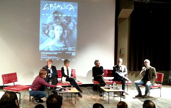 In conferenza stampa, da sx Sinigaglia, Martone, Christillin, Baricco, Amidon e Gozzi, direttore biennio scrittori alla Holden (photo: Giulia Menegatti)