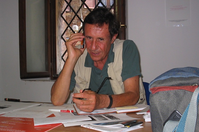 Nico Garrone nel luglio 2004 a Radicondoli