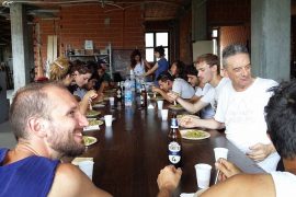 Maurizio Sguotti pranza insieme al team di Terreni Creativi|La squadra di Terreni Creativi 2017